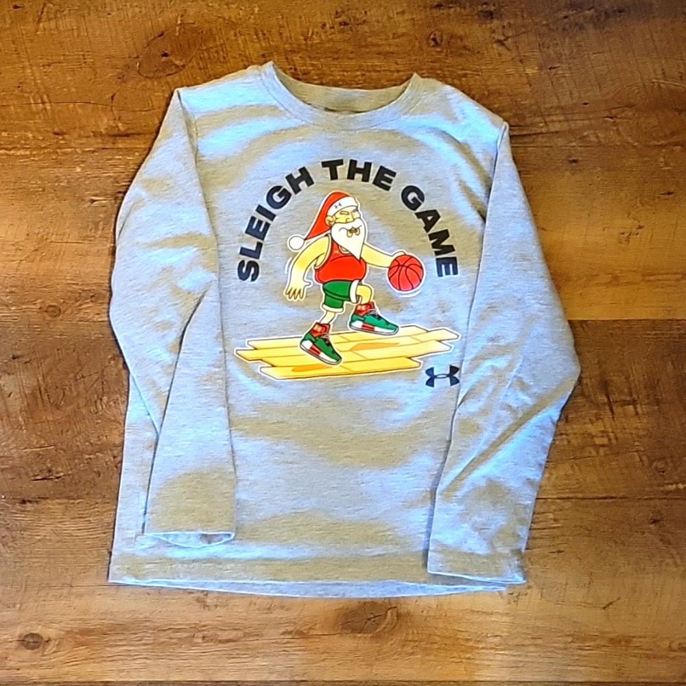 Kids holiday Under Armour shirt